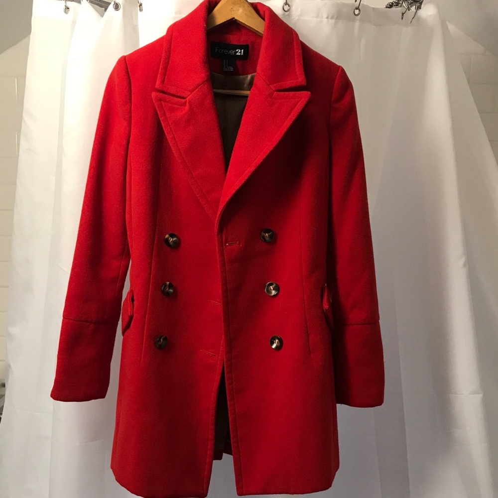 Red Peacoat